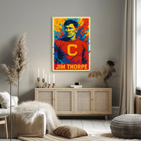 Jim Thorpe Iconic Athlete Poster