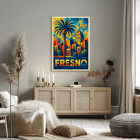 Vibrant Fresno Poster