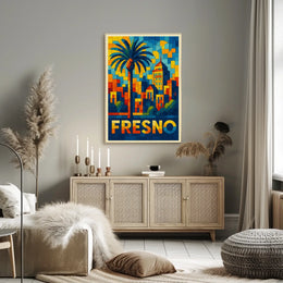 Vibrant Fresno Poster
