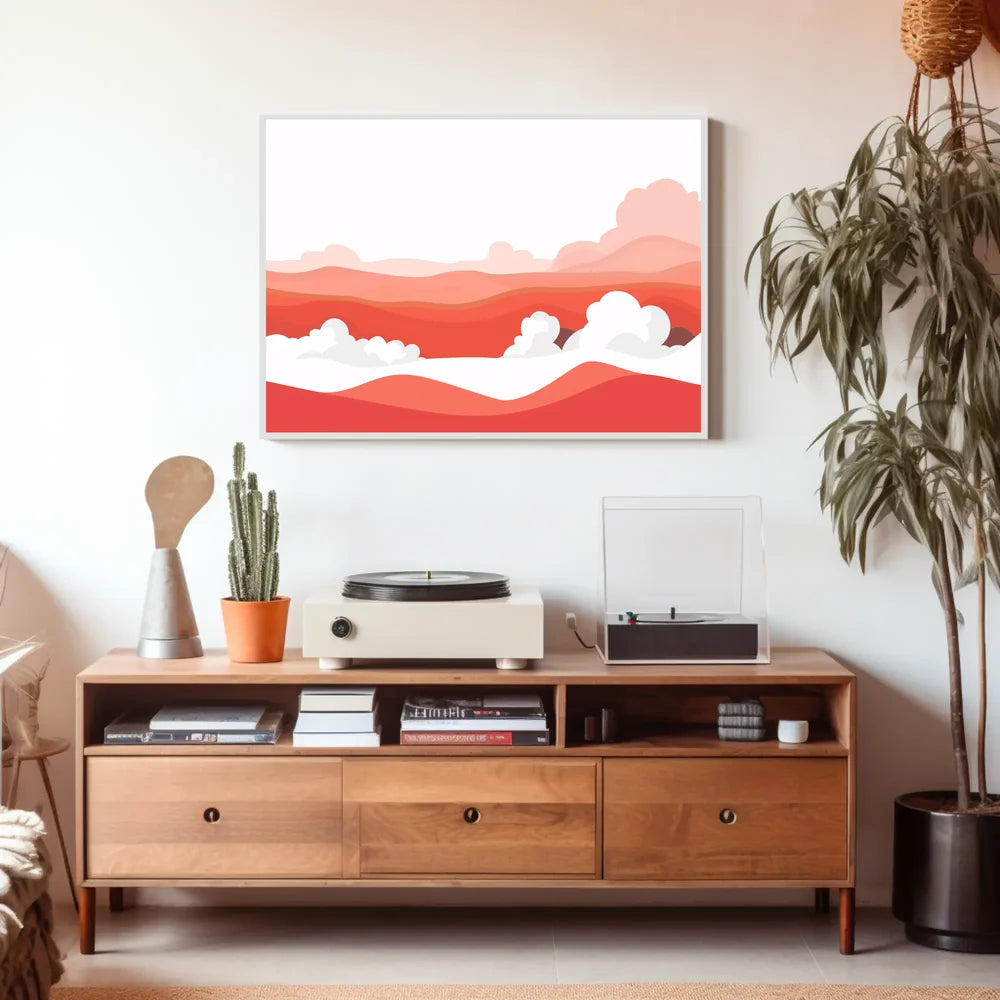 Abstract Desert Landscape Minimalist Poster Art Print