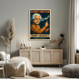 Einstein Relativity Science Inspiring Scenic Poster