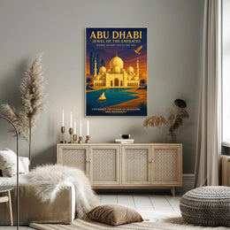 Abu Dhabi Cultural Heritage Travel Poster