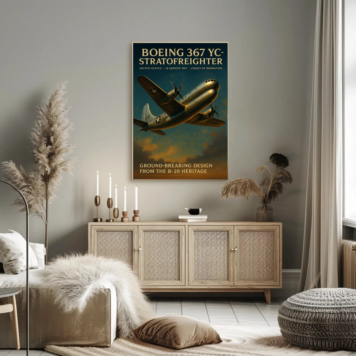 Boeing 367 Yc-Stratofreighter Poster