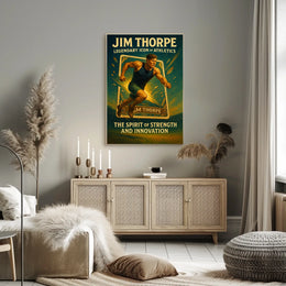 Jim Thorpe Legendary Athlete Poster
