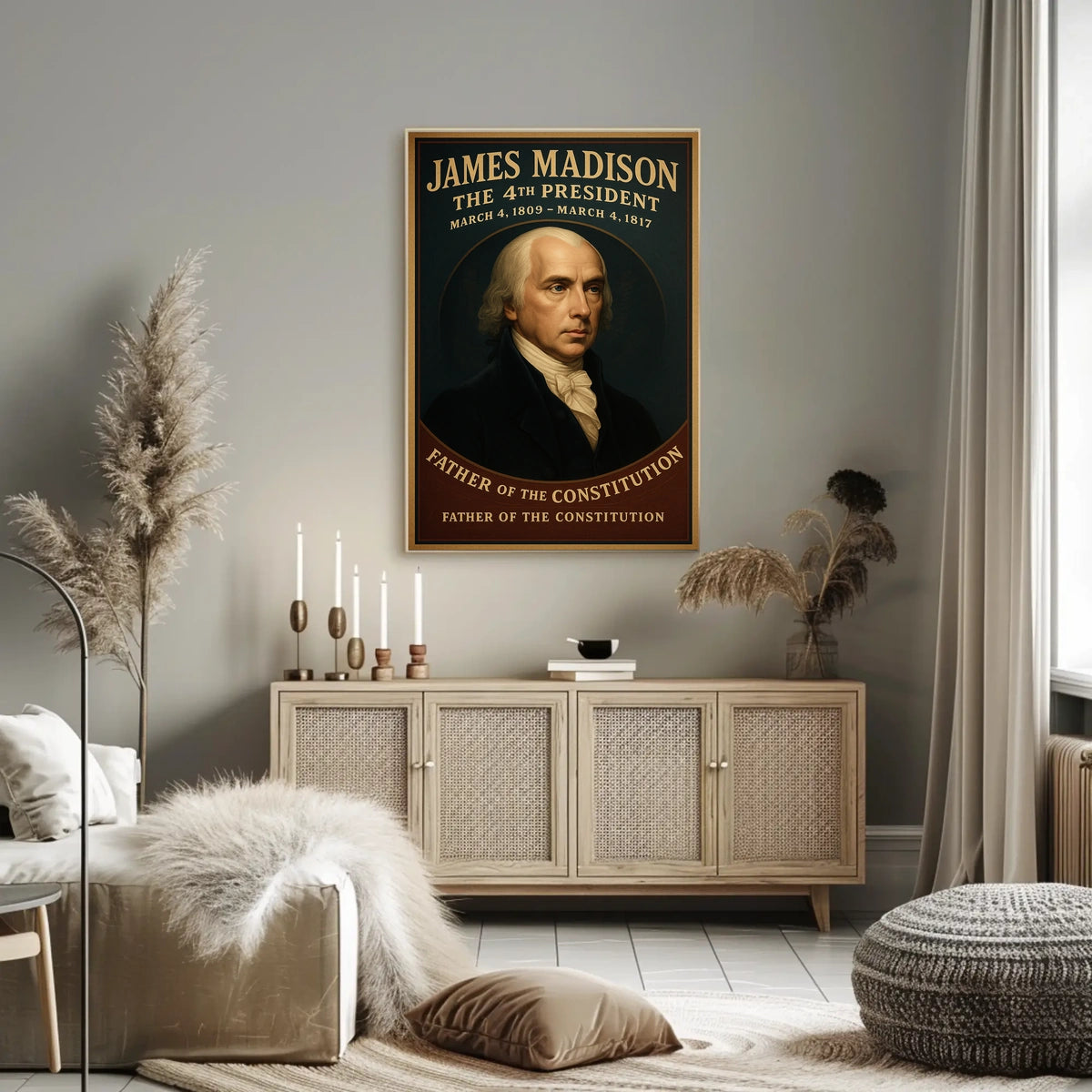James Madison 4Th President Poster