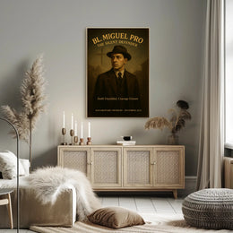 Blessed Miguel Pro Religious Poster Catholic Wall Art