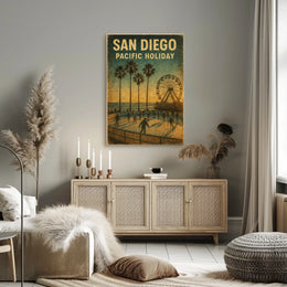 San Diego Pacific Holiday Poster