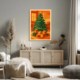 Festive Christmas Scene Poster