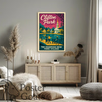 Clifton Park Vintage Charm Travel Poster