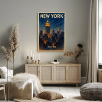 Fly to New York Poster
