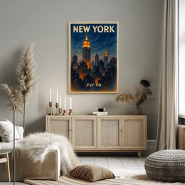 Fly to New York Poster
