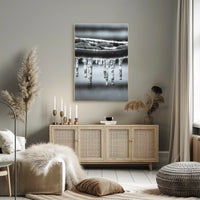 Icicle Serenity: Winter Calm Artistic Poster