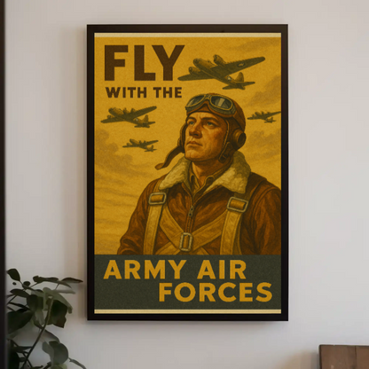 Fly with the Army Air Forces Recruitment Poster