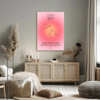 Leo Zodiac Sign Art: Inspiring Space or Astronomy Poster PosterGoat