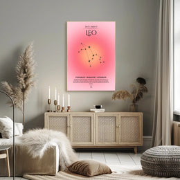 Leo Zodiac Sign Art: Inspiring Space or Astronomy Poster PosterGoat