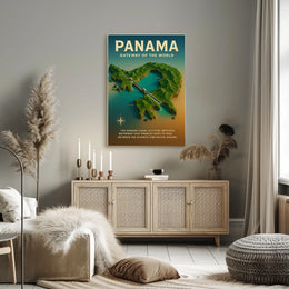 Panama Canal Gateway of the World Poster
