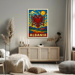 Albania Vibrant Heritage Poster