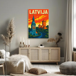 Discover Latvia Poster