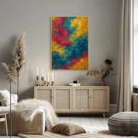 Vibrant Abstract Swirls Poster