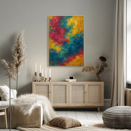 Vibrant Abstract Swirls Poster