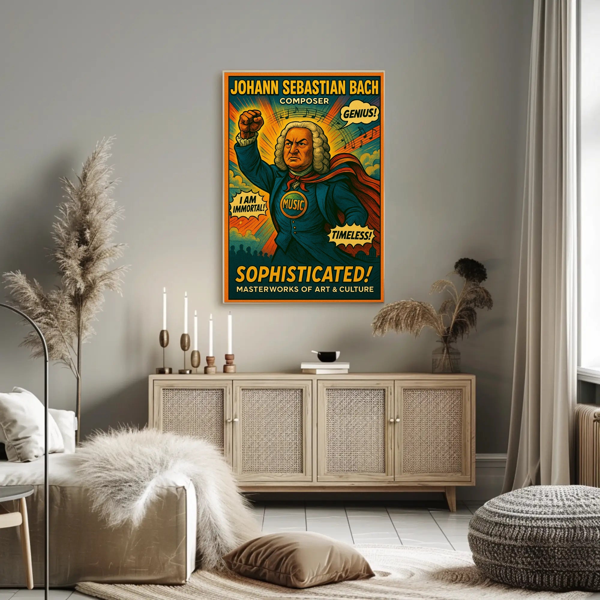 Johann Sebastian Bach – Composer Extraordinaire Poster PosterGoat