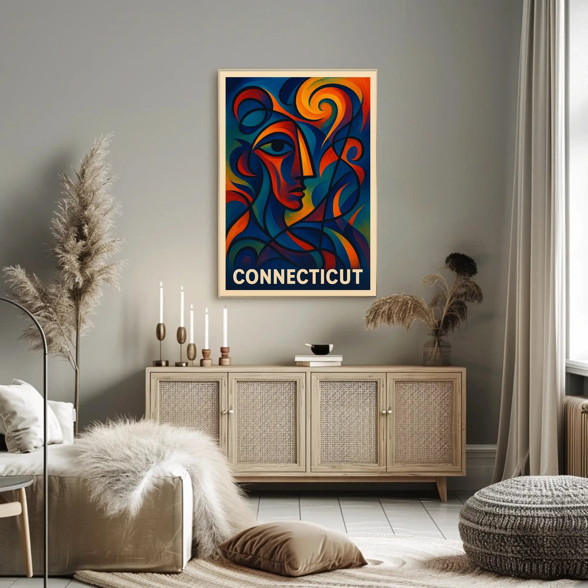 Connecticut Abstract Art Abstract Poster