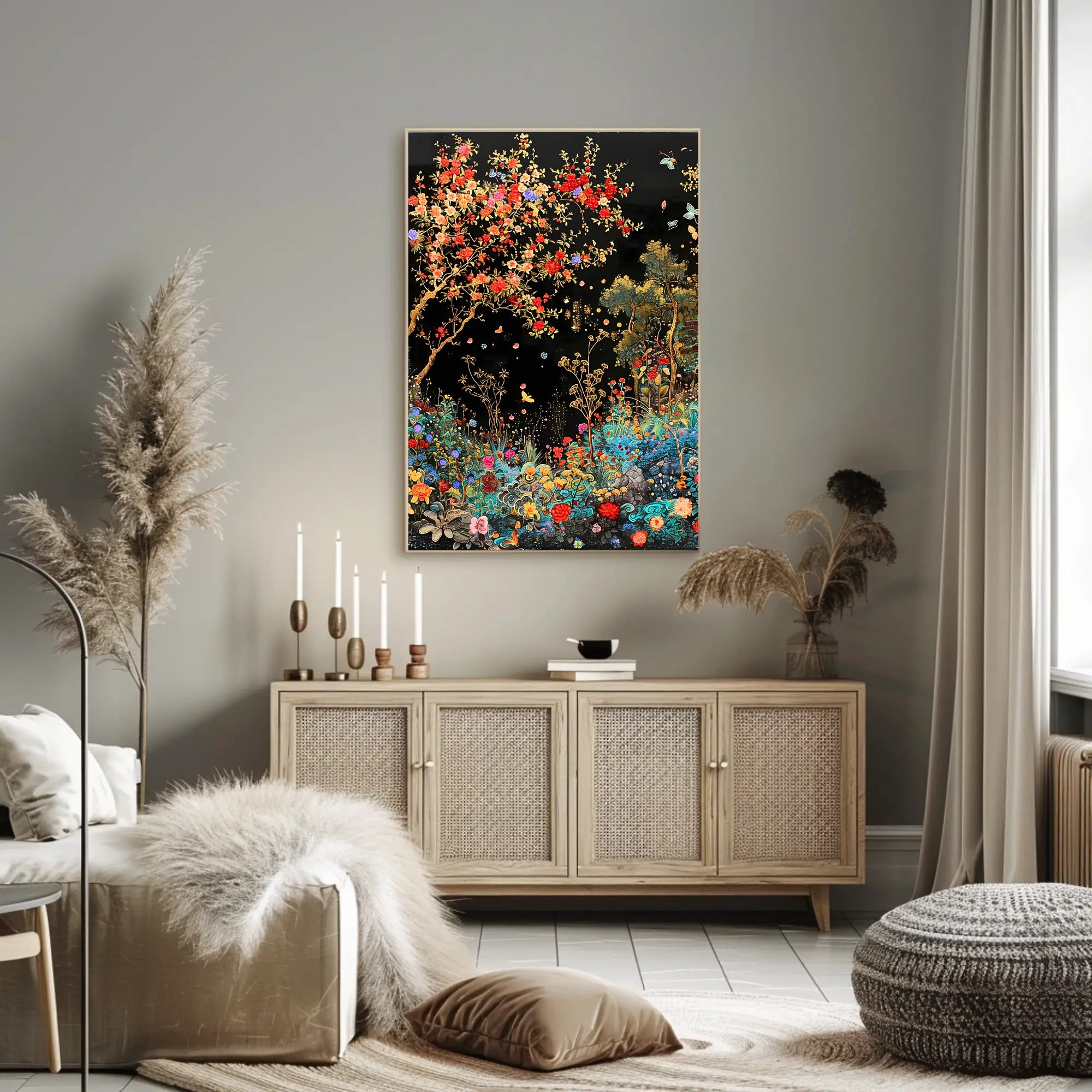 Enchanting Garden Scene: Cultural or Heritage Poster