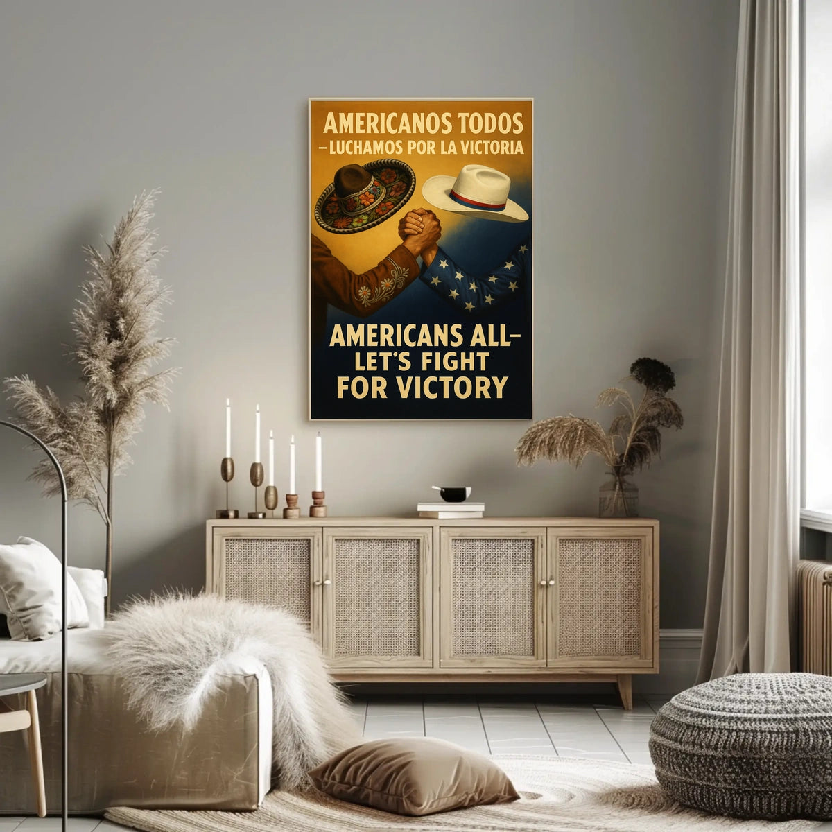 Solidarity and Cooperation Unity Patriotic Diversity Poster