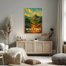 Abstract Windcave Park Poster Museum Wall Art For Home