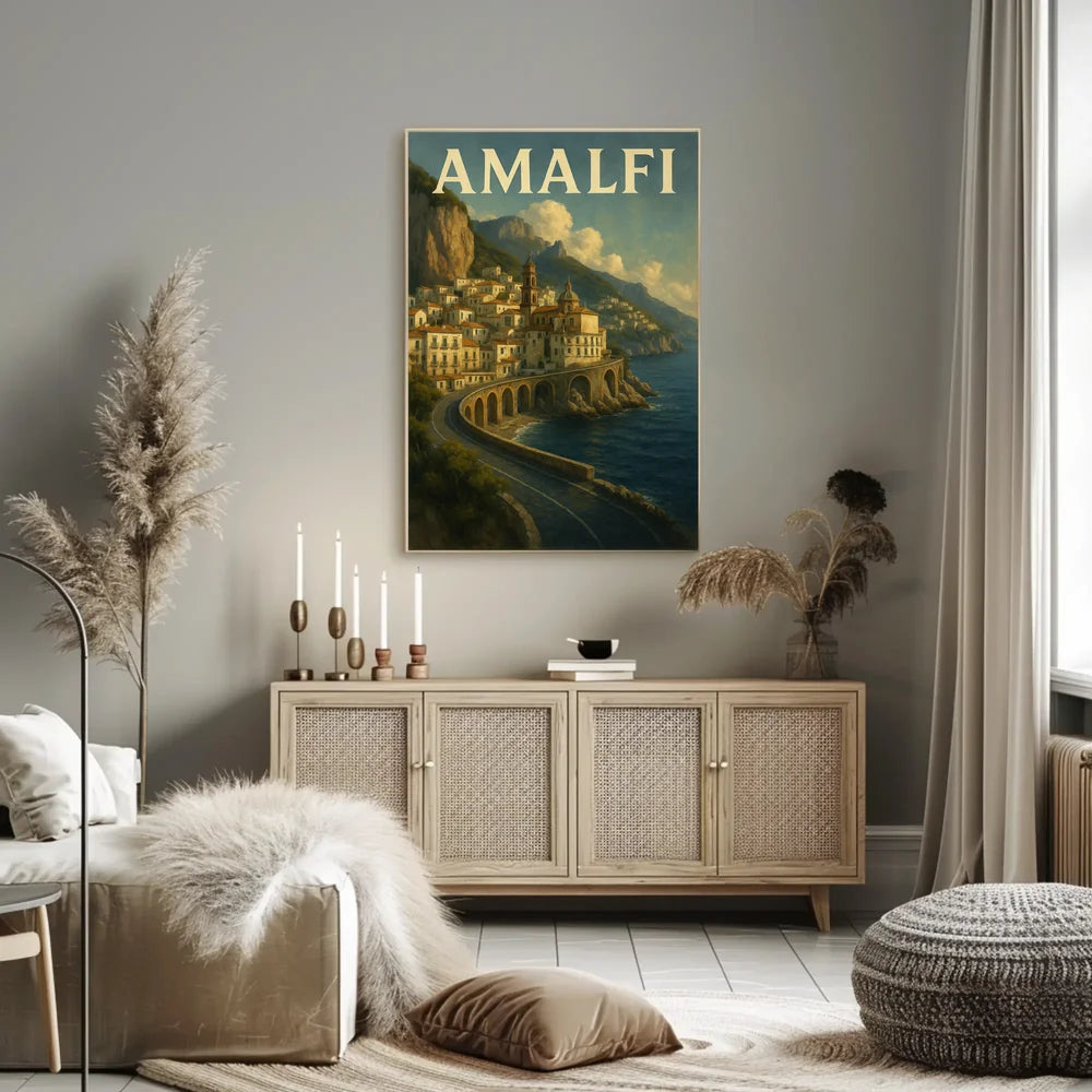 Hyperrealistic Amalfi Poster High Resolution Art Lovers