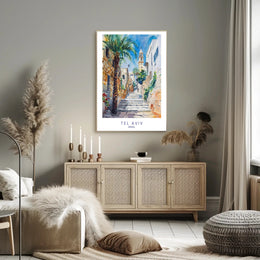 Tel Aviv Streetscape Poster PosterGoat