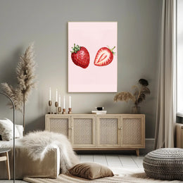 Juicy Strawberries Poster