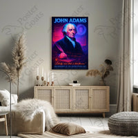 John Adams Portrait in Historical or Presidential Poster