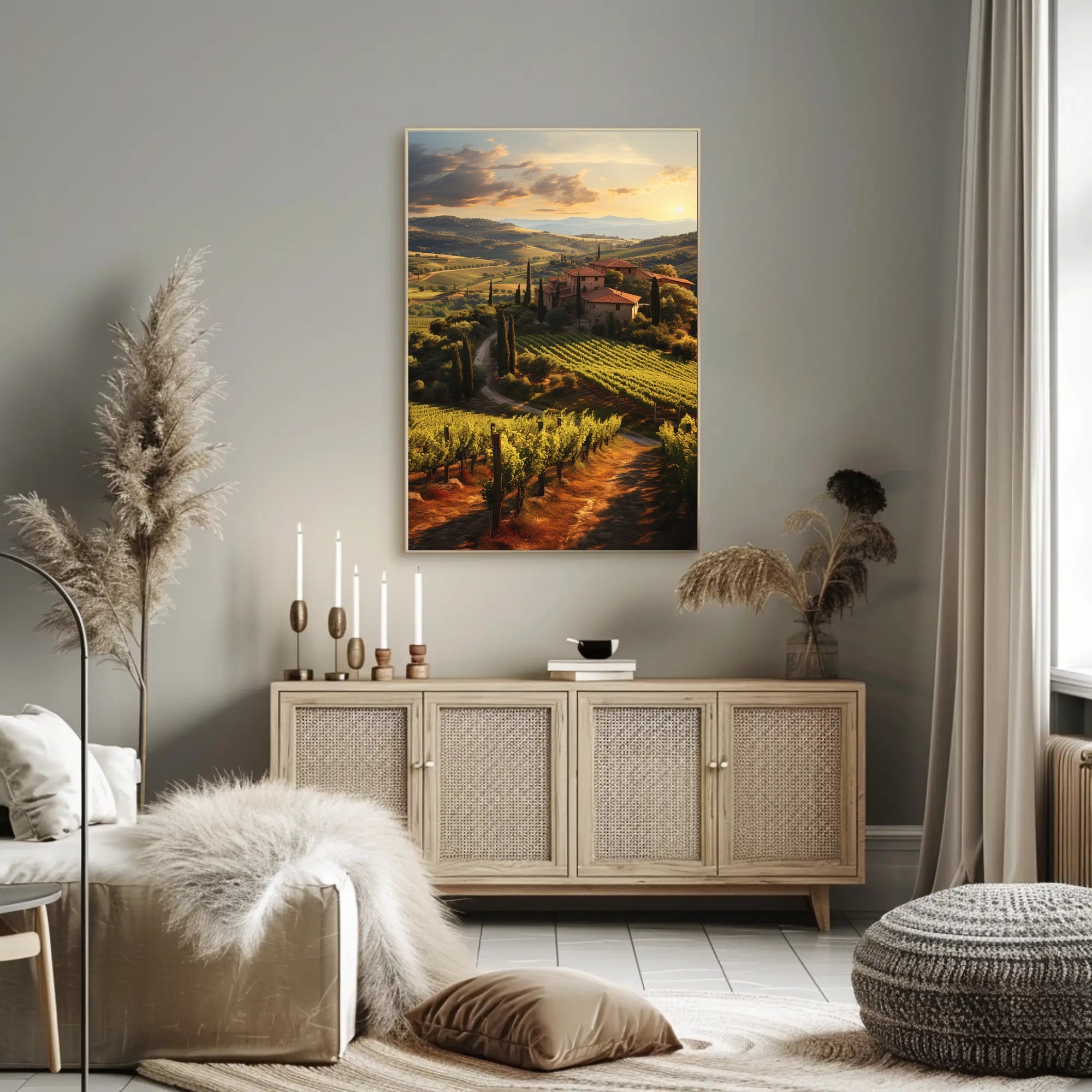 Tuscany Countryside Tranquil Escape Travel Poster