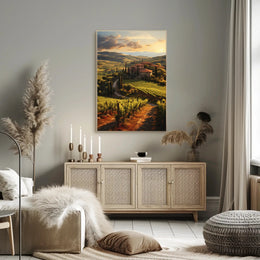 Tuscany Countryside Tranquil Escape Travel Poster