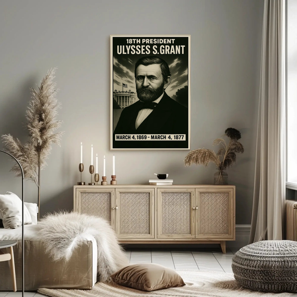 Ulysses S. Grant 18Th President Poster