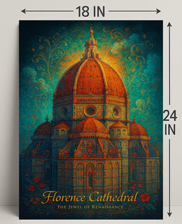 Florence Cathedral Renaissance Art Masterpiece Cultural or Heritage Poster