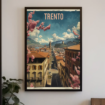 Springtime In Trento Italy Travel Poster