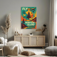 Fly to Norfolk Island Poster