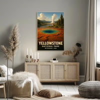 Yellowstone National Park Iconic Scenic Wilderness Inspired Nature Lovers Dream Poster