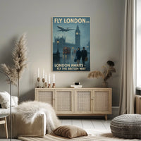Fly London 1970 Poster