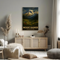 Majestic Mount Rainier Poster