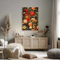 Vibrant Floral Symphony Wall Art Print