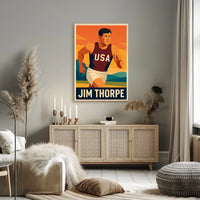 Jim Thorpe American Athlete Poster
