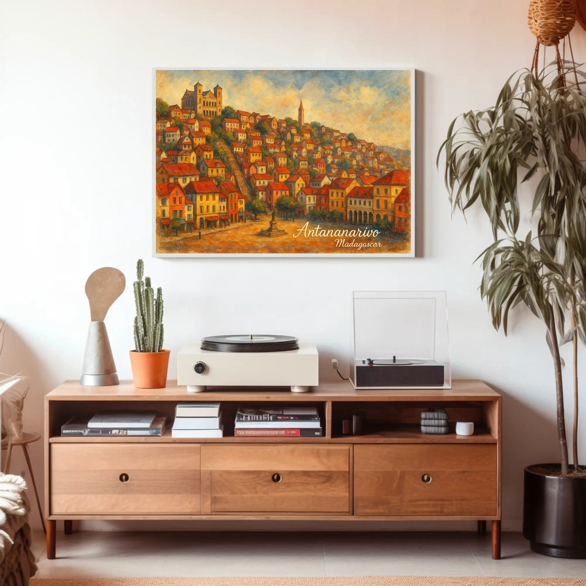 Antananarivo Cityscape Wanderlust Photo Realism Poster