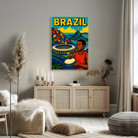Vibrant Brazil Poster