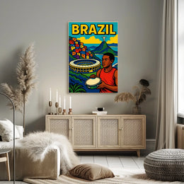 Vibrant Brazil Poster