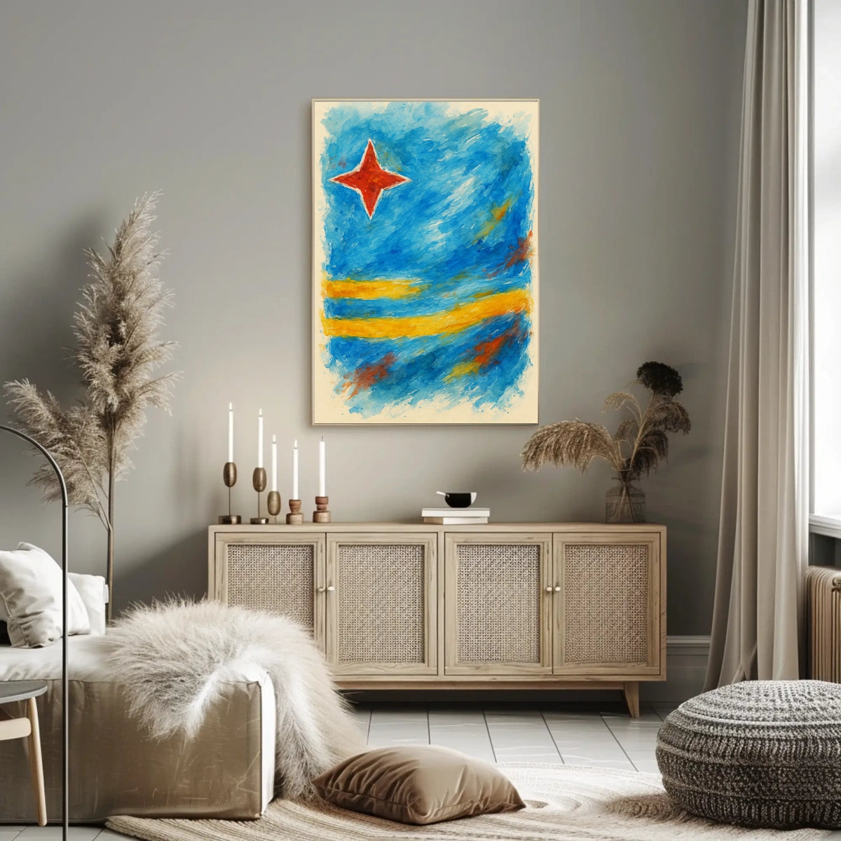 Abstract National Flag Abstract Poster