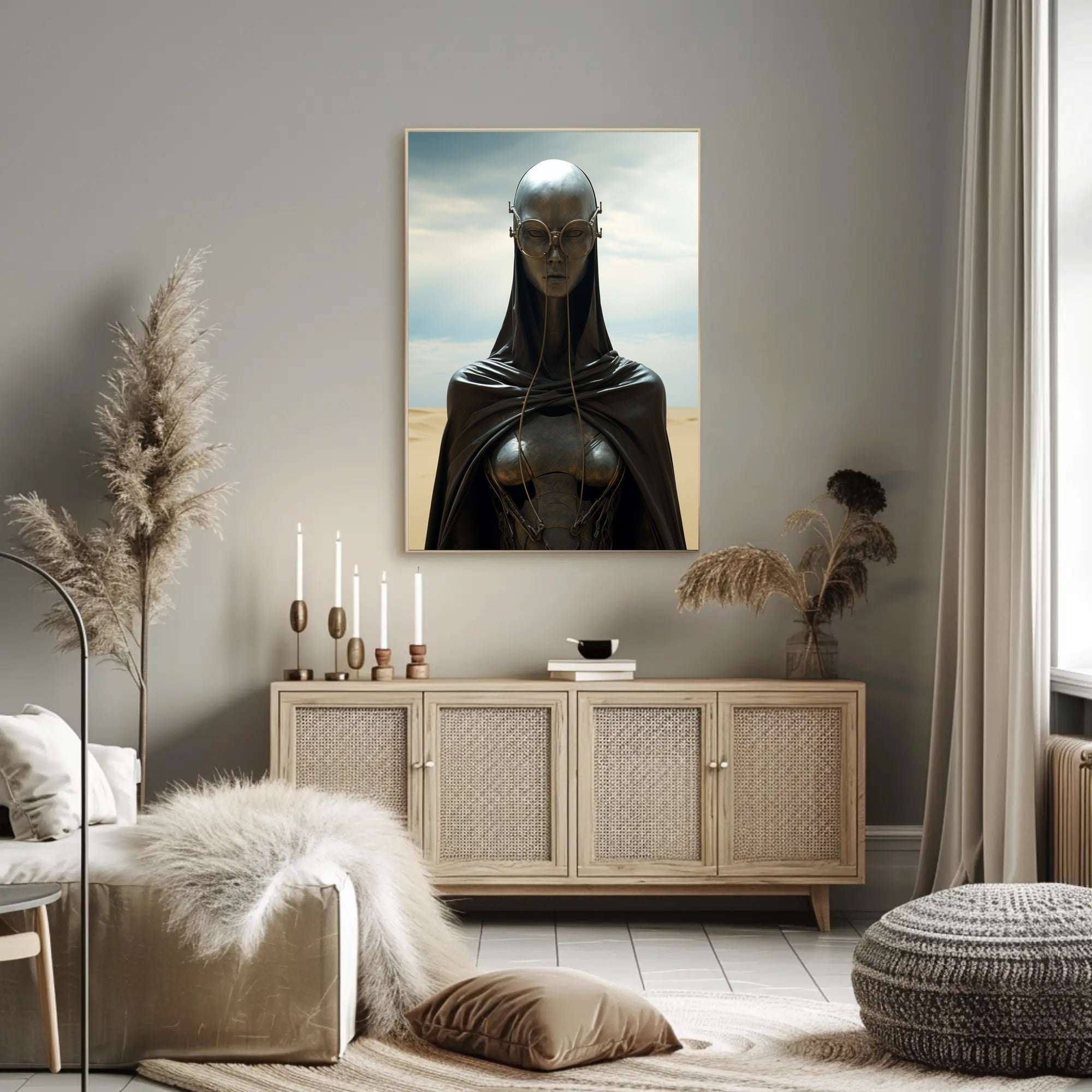 Futuristic Sentinel Poster