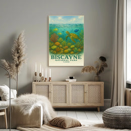 Biscayne National Park Travel Poster Print